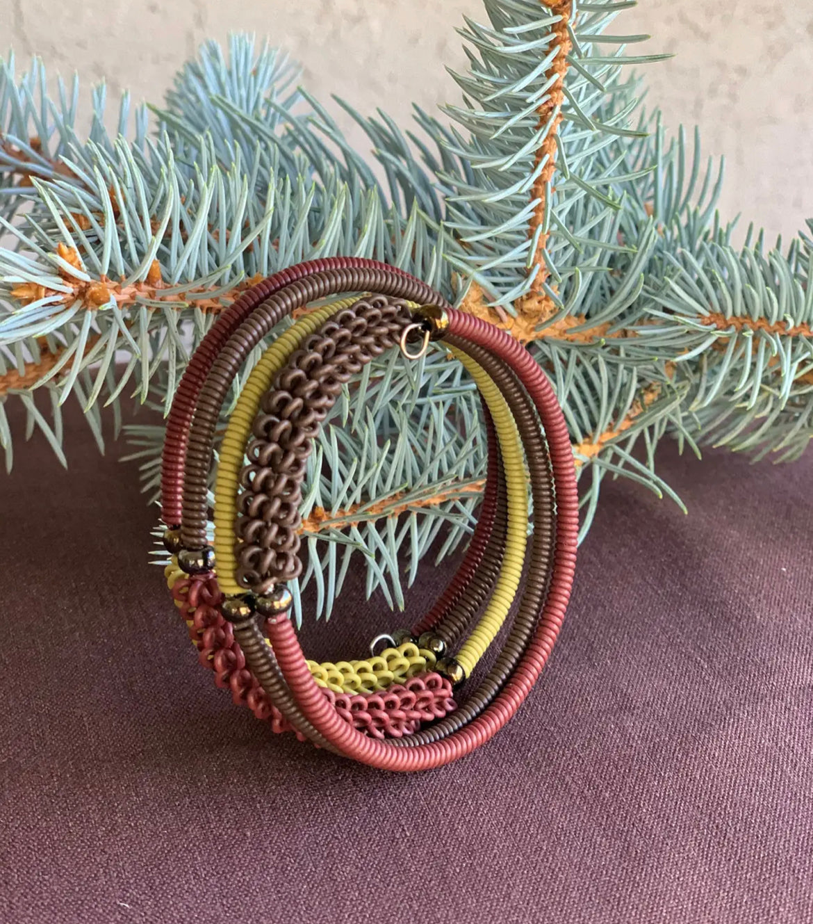 Spiral Wire Wrap Bracelet